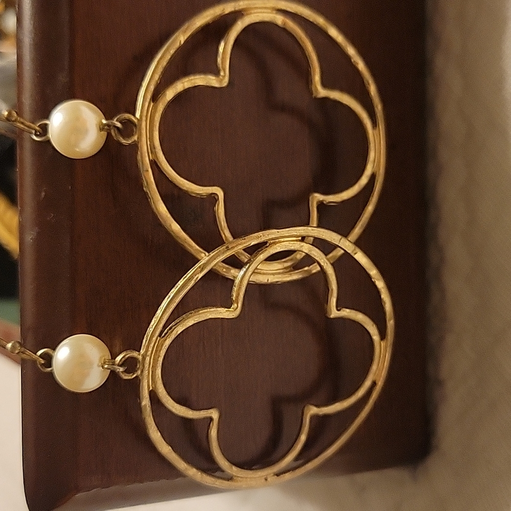 Gold hoop earrings